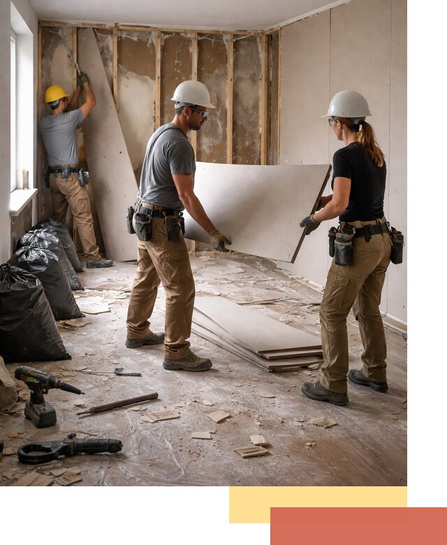 Демонтаж стеновых панелей в Людиново быстро и аккуратно