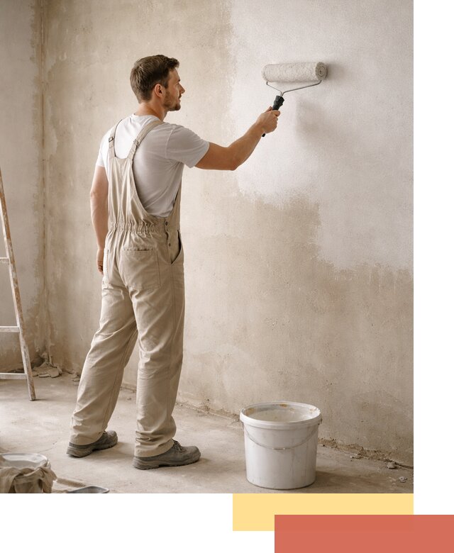Грунтовка стен под отделку в Людиново профессиональным раствором