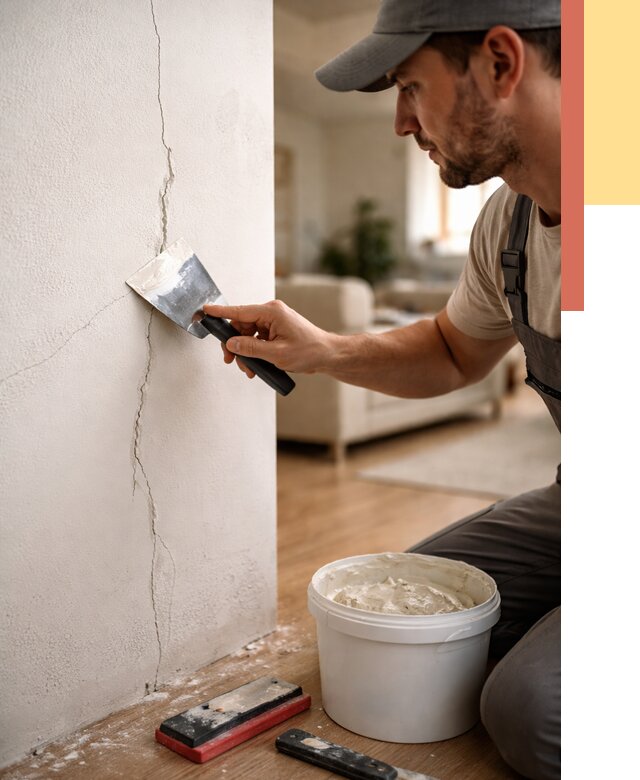 Заделка трещин и сколов в Людиново от 2494 руб. — быстро и недорого | ОТДЕЛОЧНИК-Люд