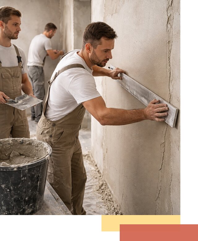 Штукатурка стен без маяков в Людиново быстро и качественно