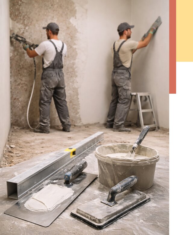 Штукатурка стен под обои в Людиново от 4580 руб./м2 — выравнивание под обои | ОТДЕЛОЧНИК-Люд