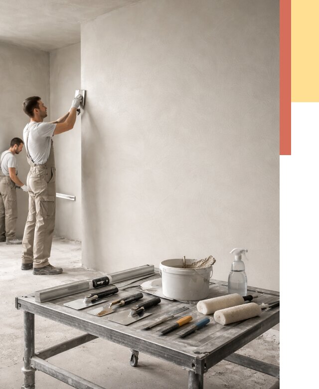 Штукатурка стен под покраску в Людиново от 4580 руб./м² — качественно и недорого | ОТДЕЛОЧНИК-Люд