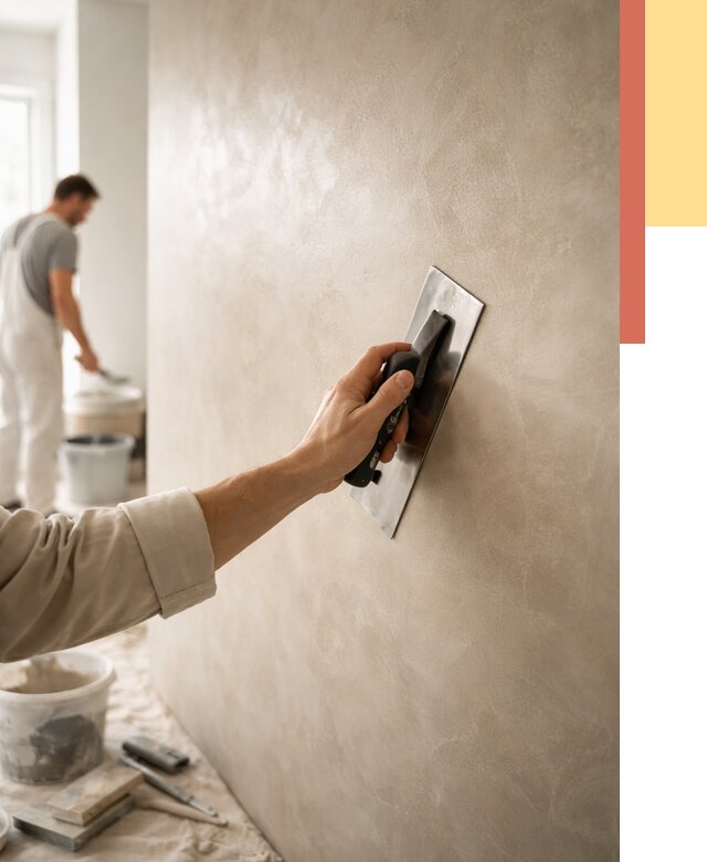 Венецианская штукатурка в Людиново от 3562 руб/м² — нанесение стен под ключ | ОТДЕЛОЧНИК-Люд