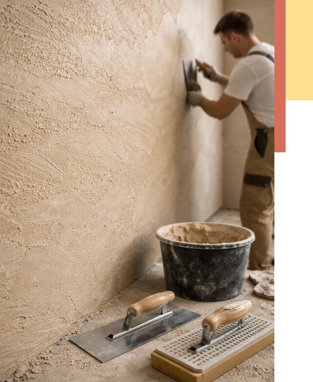 Декоративная штукатурка травертин в Людиново от 1832 руб/м2 — качественно и недорого | ОТДЕЛОЧНИК-Люд