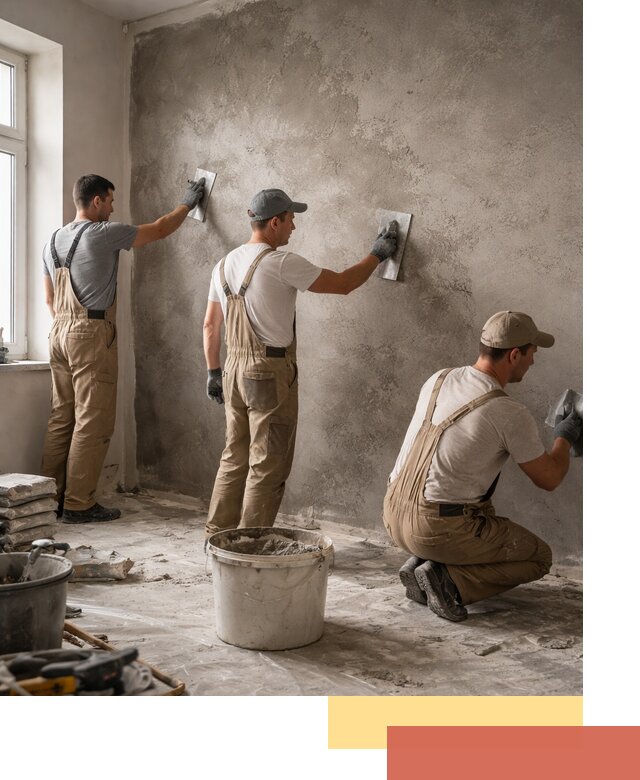 Декоративная штукатурка под бетон в Людиново для стен и потолков