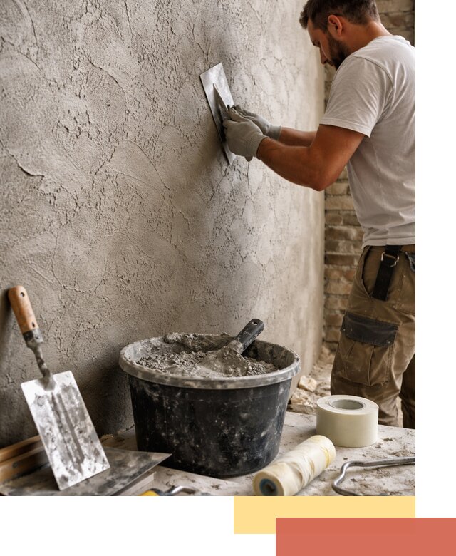 Декоративная штукатурка лофт в Людиново — отделка стен и потолков