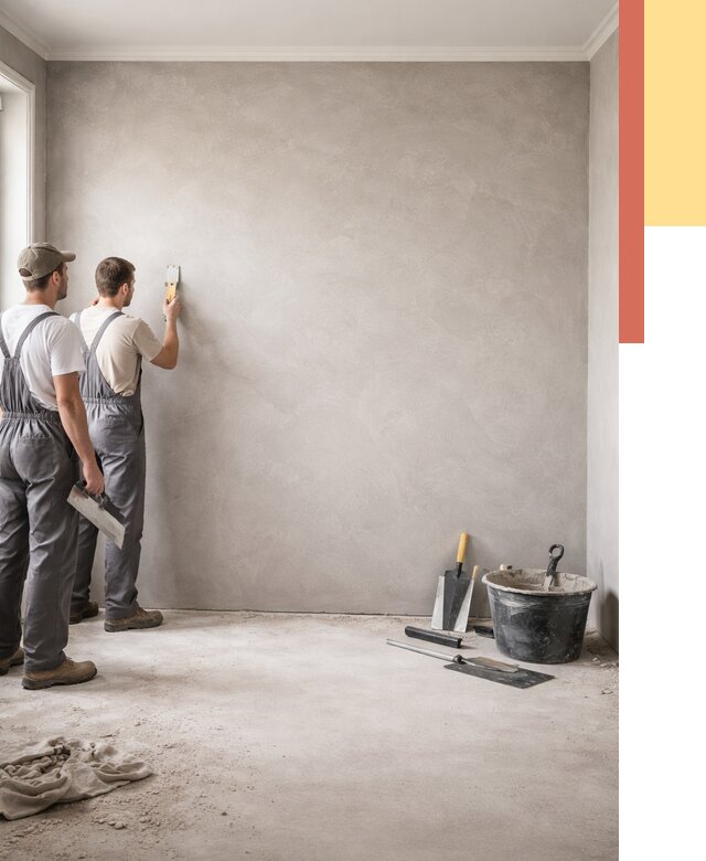 Микробетон на стены в Людиново от 1272 руб. — нанесение и отделка | ОТДЕЛОЧНИК-Люд