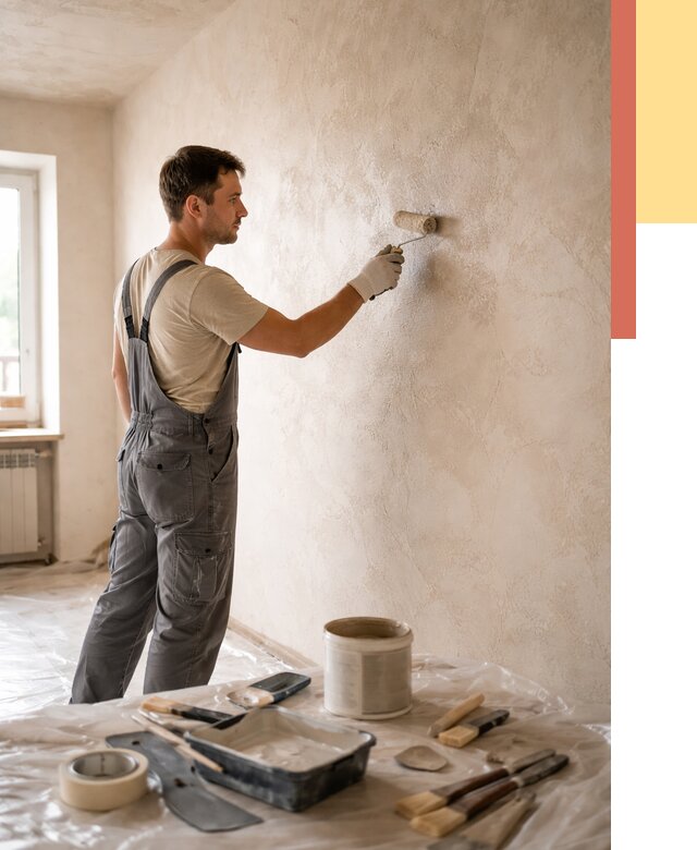 Нанесение лессирующей краски по декоративке в Людиново от 1781 руб. | ОТДЕЛОЧНИК-Люд