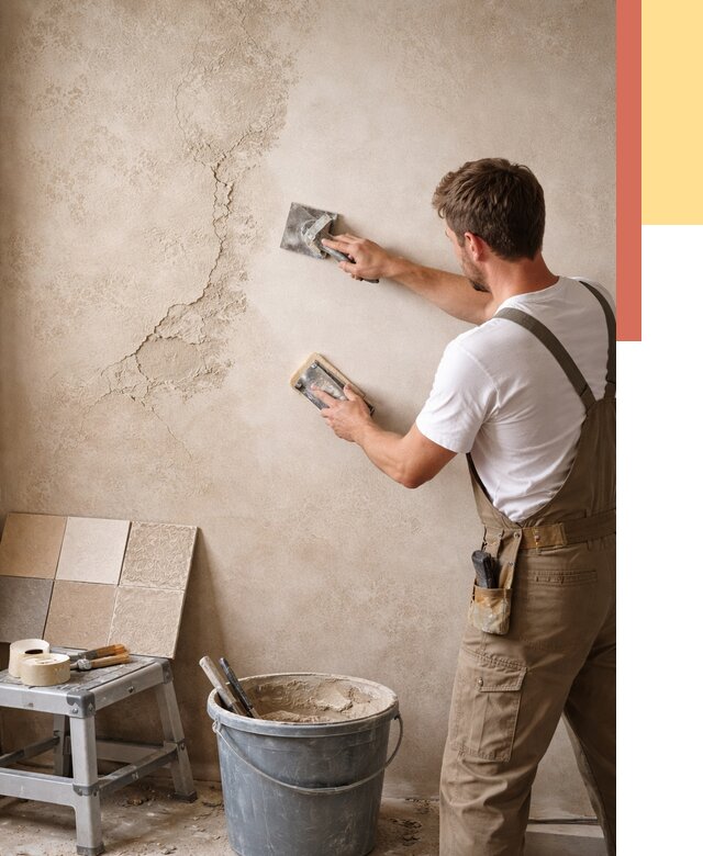 Ремонт декоративной штукатурки в Людиново от 4580 руб. под ключ | ОТДЕЛОЧНИК-Люд