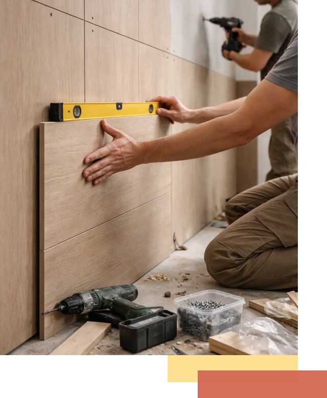 Профессиональный монтаж МДФ панелей на стены в Людиново