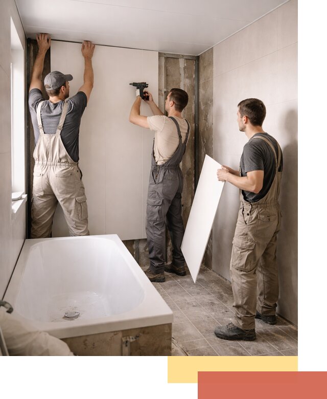 Отделка ванной панели ПВХ профессионально в Людиново