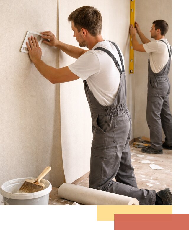 Поклейка бумажных обоев в Людиново качественно и недорого