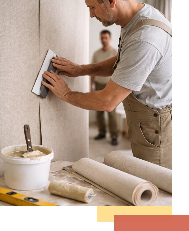 Поклейка текстильных обоев в Людиново профессионально и аккуратно