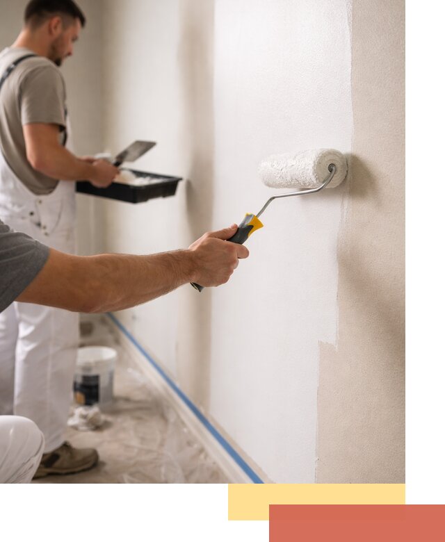 Покраска стен акриловой краской профессионально в Людиново