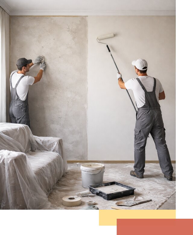 Покраска стен антивандальной краской в Людиново