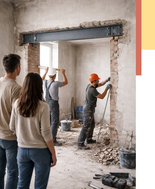 Усиление проема в стене в Людиново от 9669 руб. — усиление дверного проема металлоконструкцией | ОТДЕЛОЧНИК-Люд