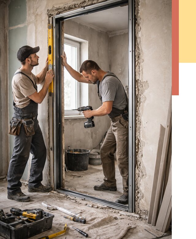 Закладка дверного проема в Людиново от 3562 руб. — быстро и недорого | ОТДЕЛОЧНИК-Люд