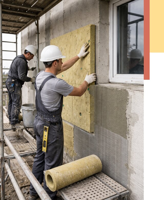 Утепление стен в Людиново от 4377 руб. под ключ — быстро и недорого | ОТДЕЛОЧНИК-Люд