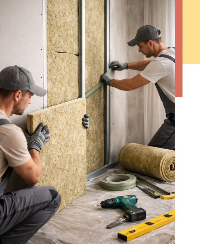 Шумоизоляция стен в Людиново под ключ от 1883 руб. | ОТДЕЛОЧНИК-Люд