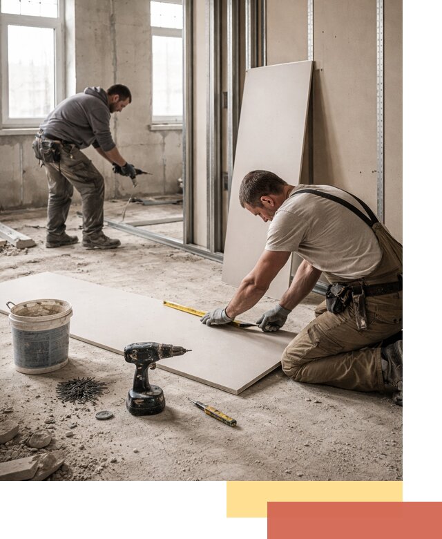 Кладка перегородок из ПГП под ключ в Людиново