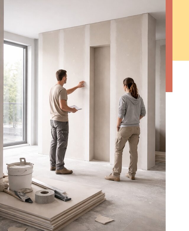 Зонирующая перегородка из гипсокартона в Людиново от 2850 руб. под ключ | ОТДЕЛОЧНИК-Люд