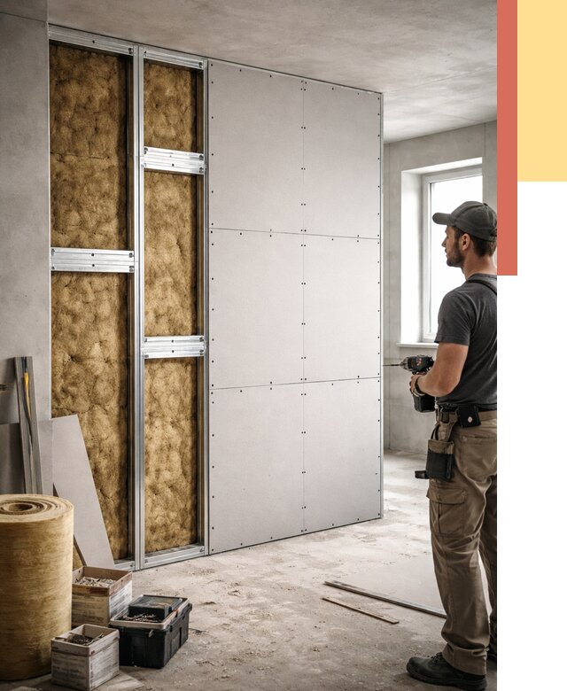 Усиленная перегородка под навеску в Людиново от 13028 руб. — монтаж под ключ | ОТДЕЛОЧНИК-Люд