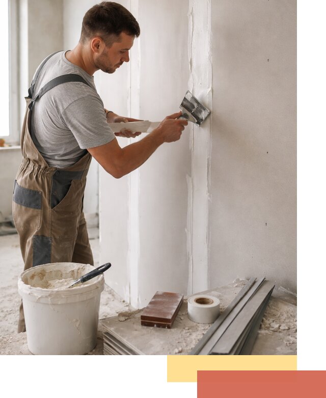 Шпаклевка перегородок из гипсокартона в Людиново качественно и быстро