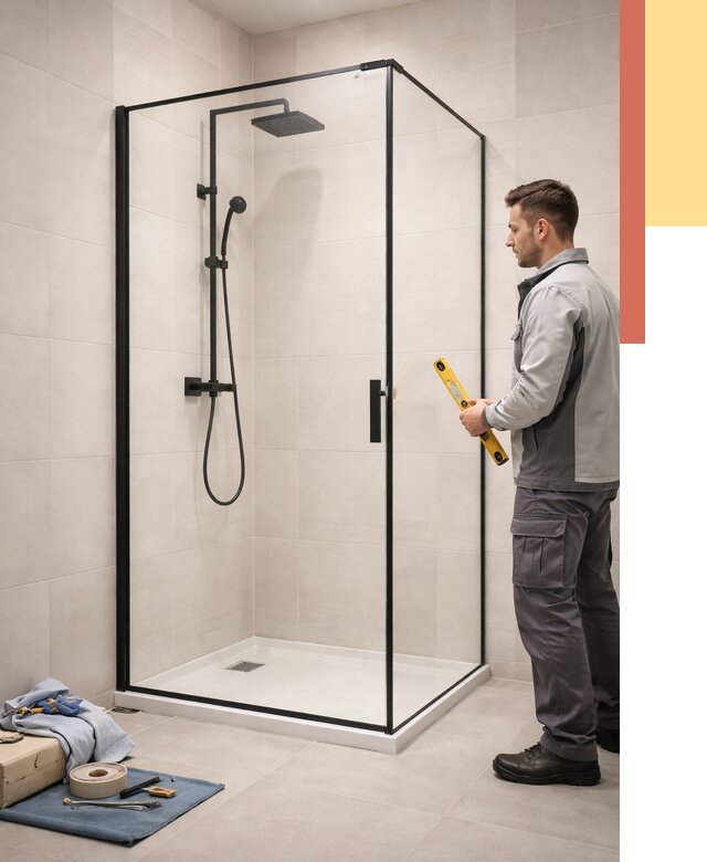 Стеклянные перегородки для душа в Людиново от 12723 руб. | Монтаж под ключ — ОТДЕЛОЧНИК-Люд