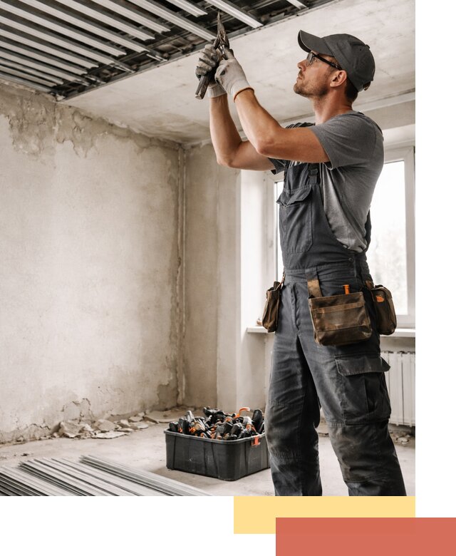 Демонтаж реечного потолка в Людиново быстро и аккуратно