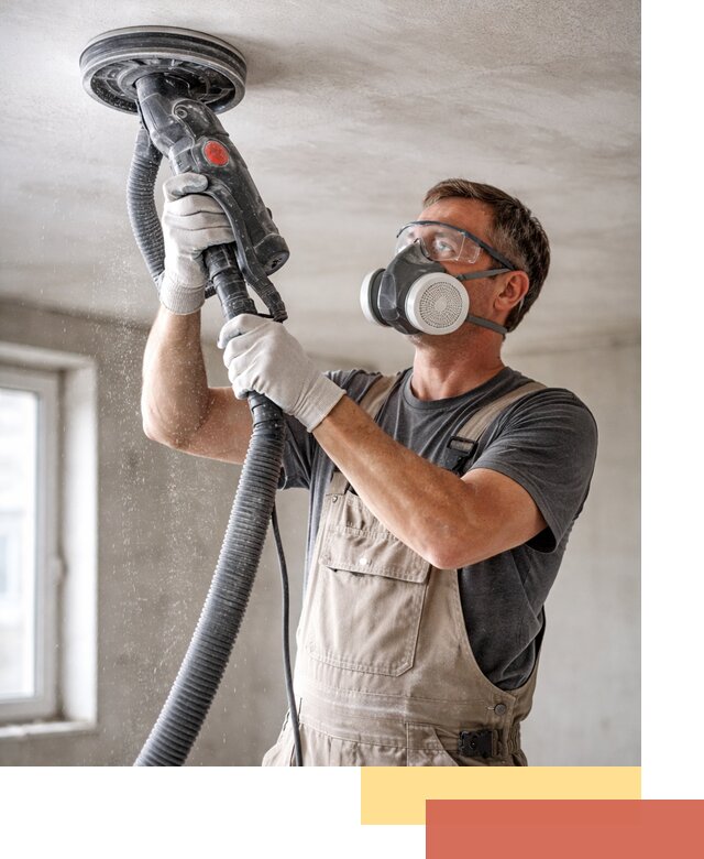 Шлифовка потолка в Людиново — качественная подготовка под отделку