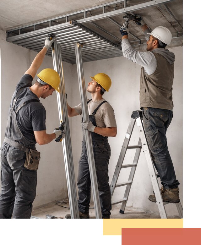 Монтаж реечного потолка под ключ в Людиново