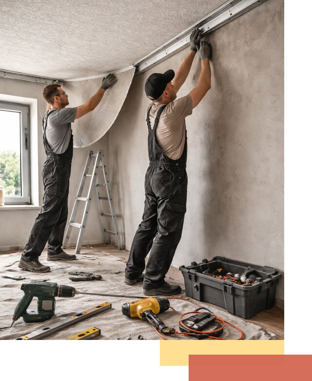 Монтаж фактурного натяжного потолка в Людиново качественно и быстро