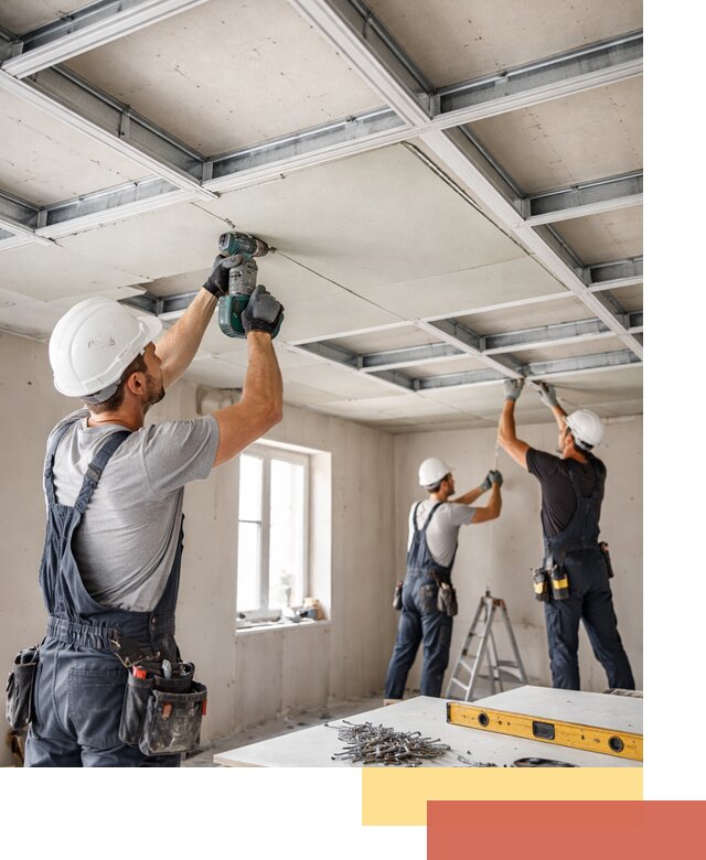 Кессонный потолок из гипсокартона под ключ в Людиново