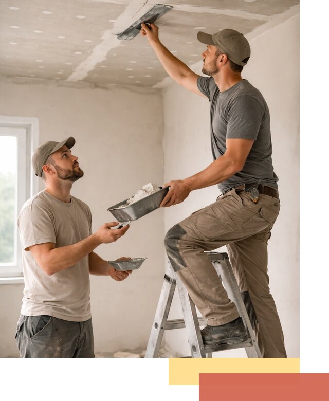 Шпаклевка потолка из гипсокартона в Людиново качественно и быстро