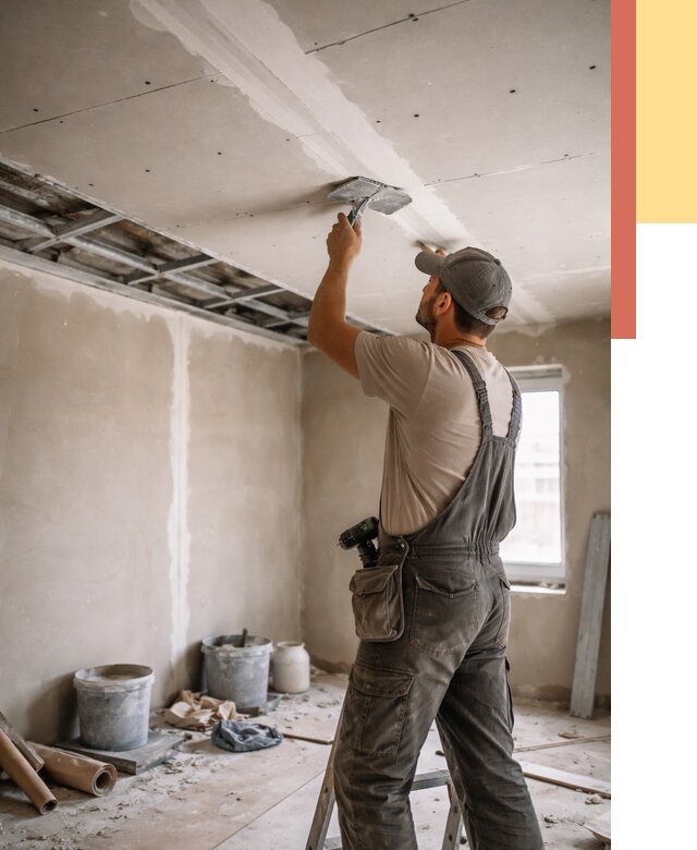 Ремонт потолка из гипсокартона в Людиново от 662 руб./м² — быстро и недорого | ОТДЕЛОЧНИК-Люд