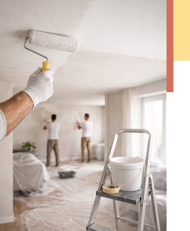 Покраска потолка акриловой краской в Людиново от 2545 руб. | ОТДЕЛОЧНИК-Люд