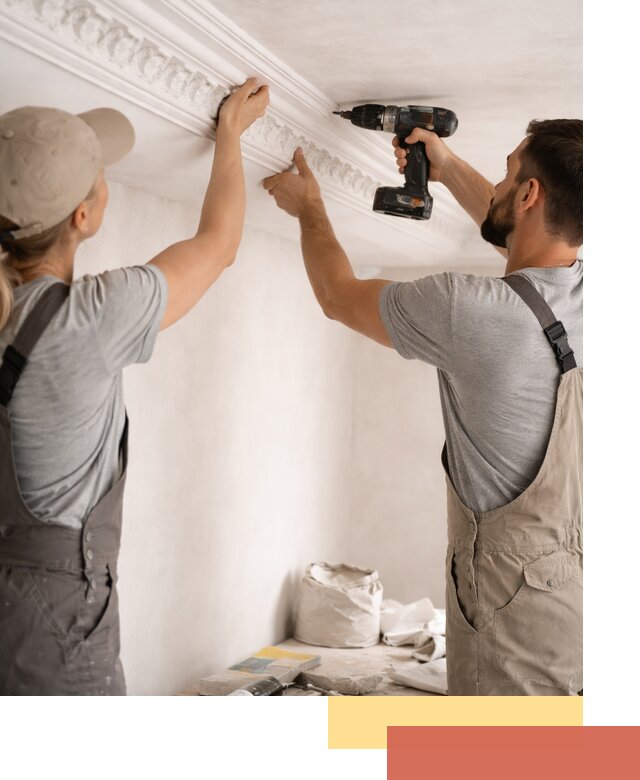 Профессиональный монтаж лепнины на потолок в Людиново