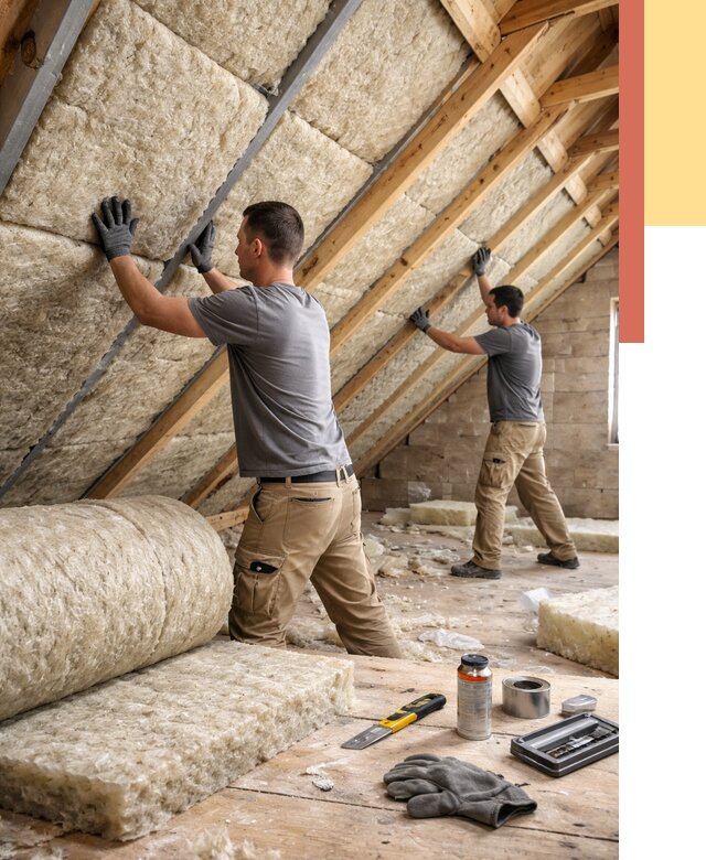 Утепление потолка минватой в Людиново от 1476 руб. — быстро и недорого | ОТДЕЛОЧНИК-Люд