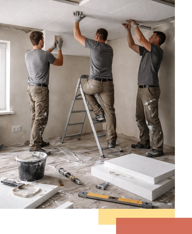 Утепление потолка пенопластом в Людиново быстро и качественно