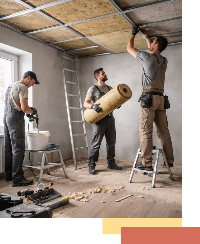 Шумоизоляция потолка в Людиново: профессиональный монтаж и отделка